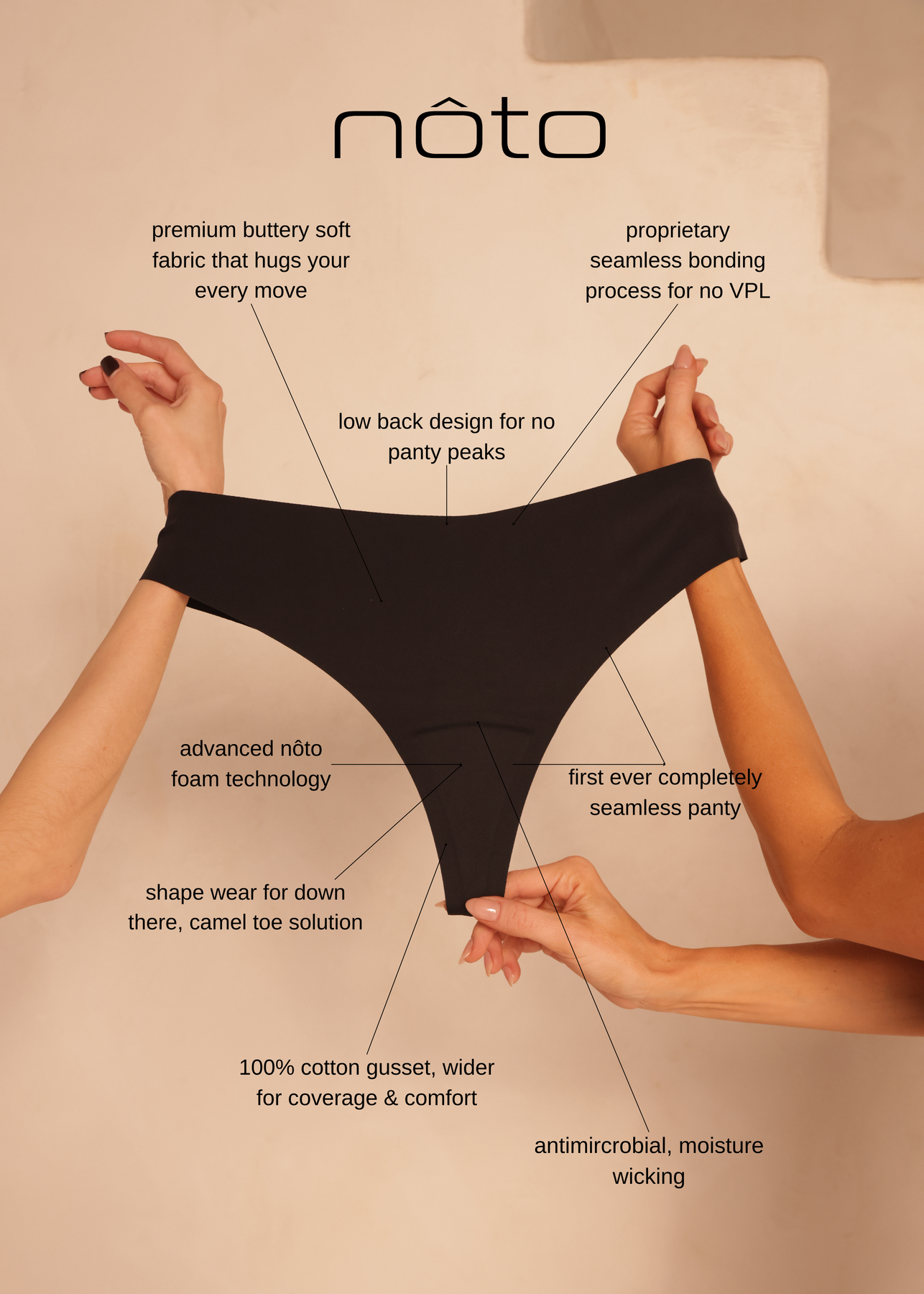 panty peaks nôto thongs: comfort meets confidence